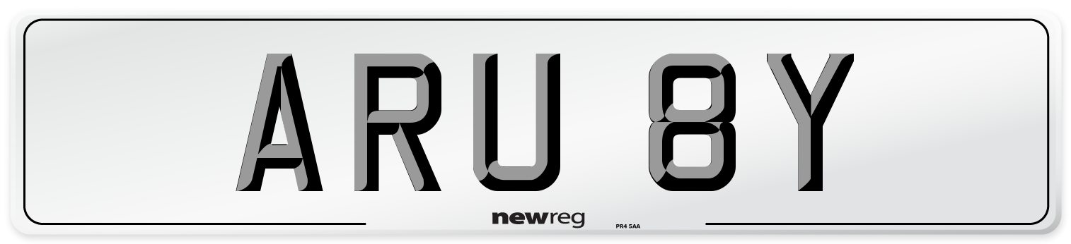 ARU 8Y Number Plate from New Reg